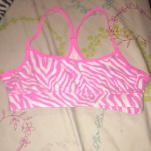 Zebra training bra